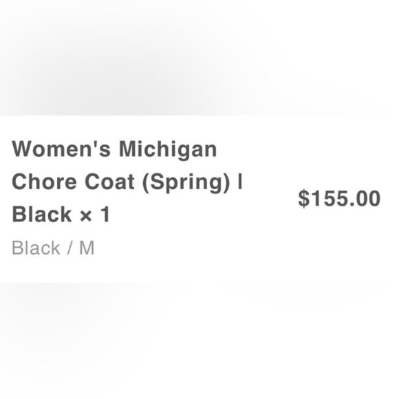 Carhartt Black Michigan Chore Coat - Picture 2 of 6